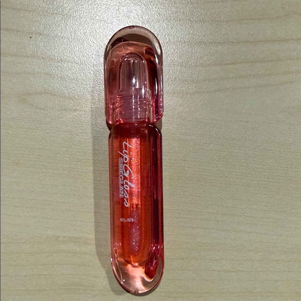 Pink glittery Lip Gloss Bottle